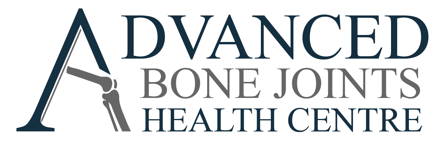 Logo of Advanced Bone Joint Health Centre: A stylized representation of interconnected bones forming a strong joint.